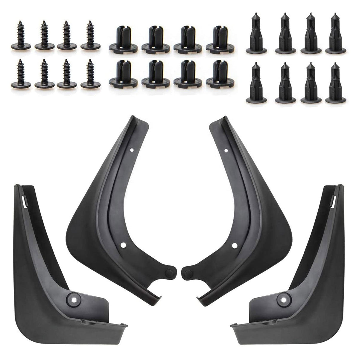 Tesla Model 3 Mud Flaps ABS 4pcs Front Rear BLACK COLOR 2017-2023
