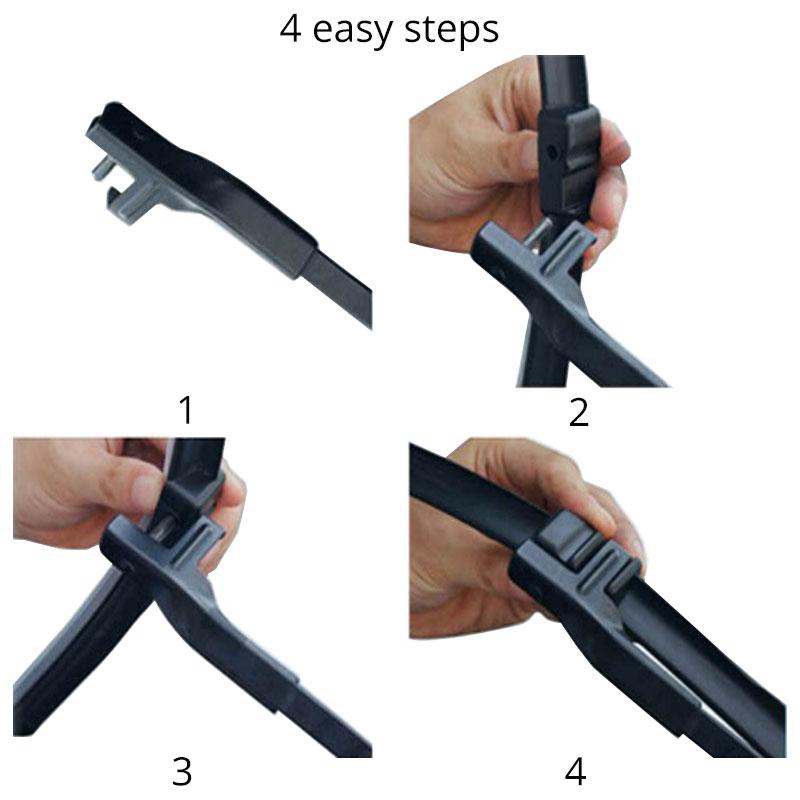 BMW X3 (incl F25) Wiper Blades Aero For SUV 2013-2016 FRT PAIR 2xBLS