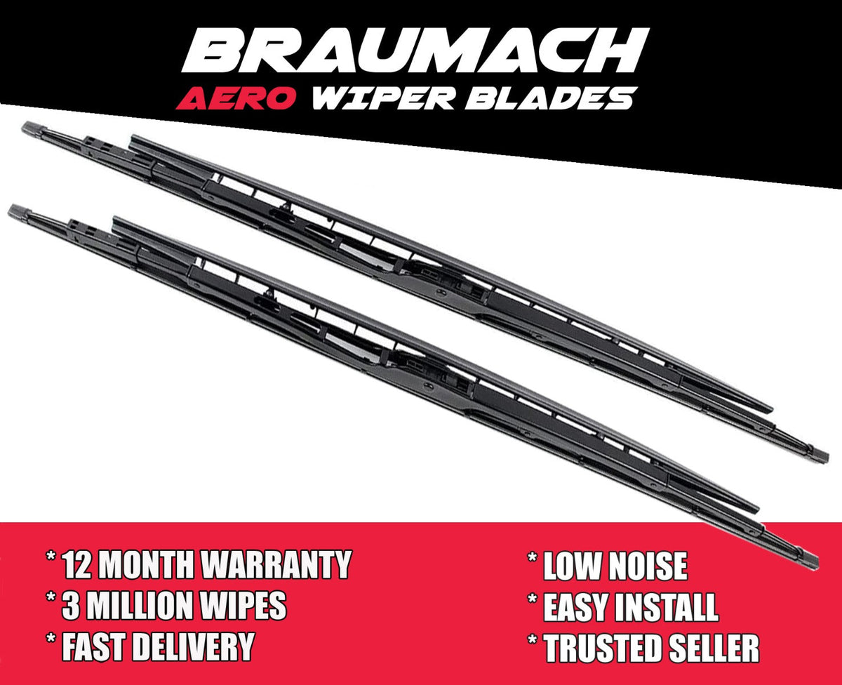 Braumach Front Wiper Blades Aero for BMW 7 Series E65 E66 E67 E68 Sedan 2001-2009