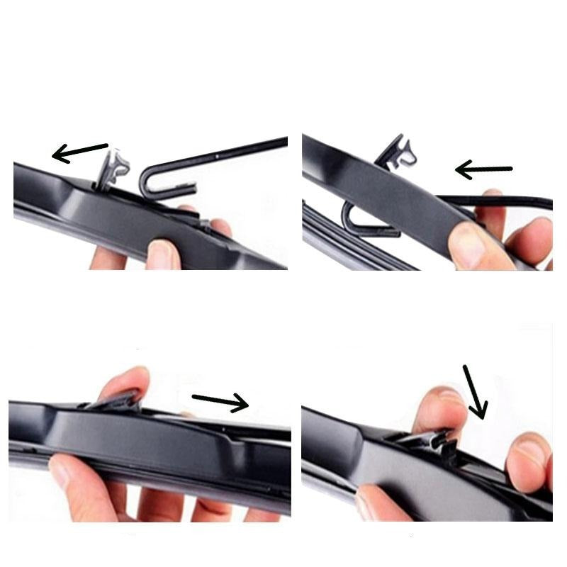 Daihatsu Terios Wiper Blades Hybrid Aero For SUV 1997-2005 FRT PAIR & REAR 3xBL