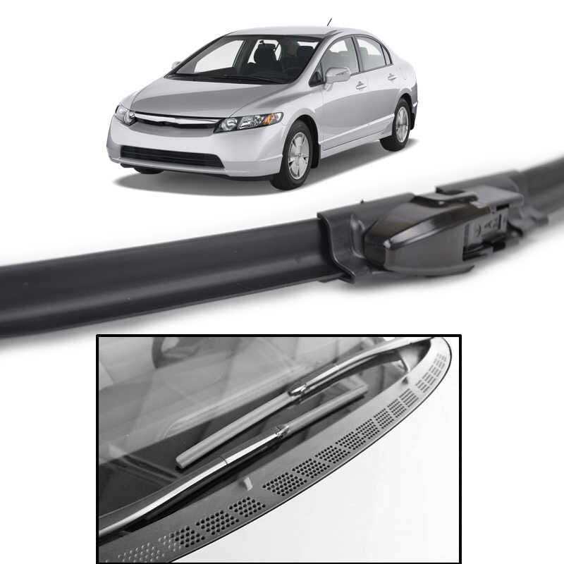 Wiper Blades Hybrid Aero For Honda Civic UK Version Hatch 2009-2011 FRT PAIR