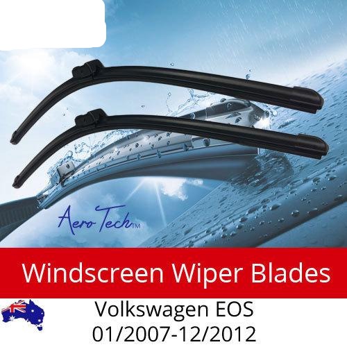 For VW For Volkswagen EOS 01-2007-12-2012-Aero Design Wiper Blades (PAIR)