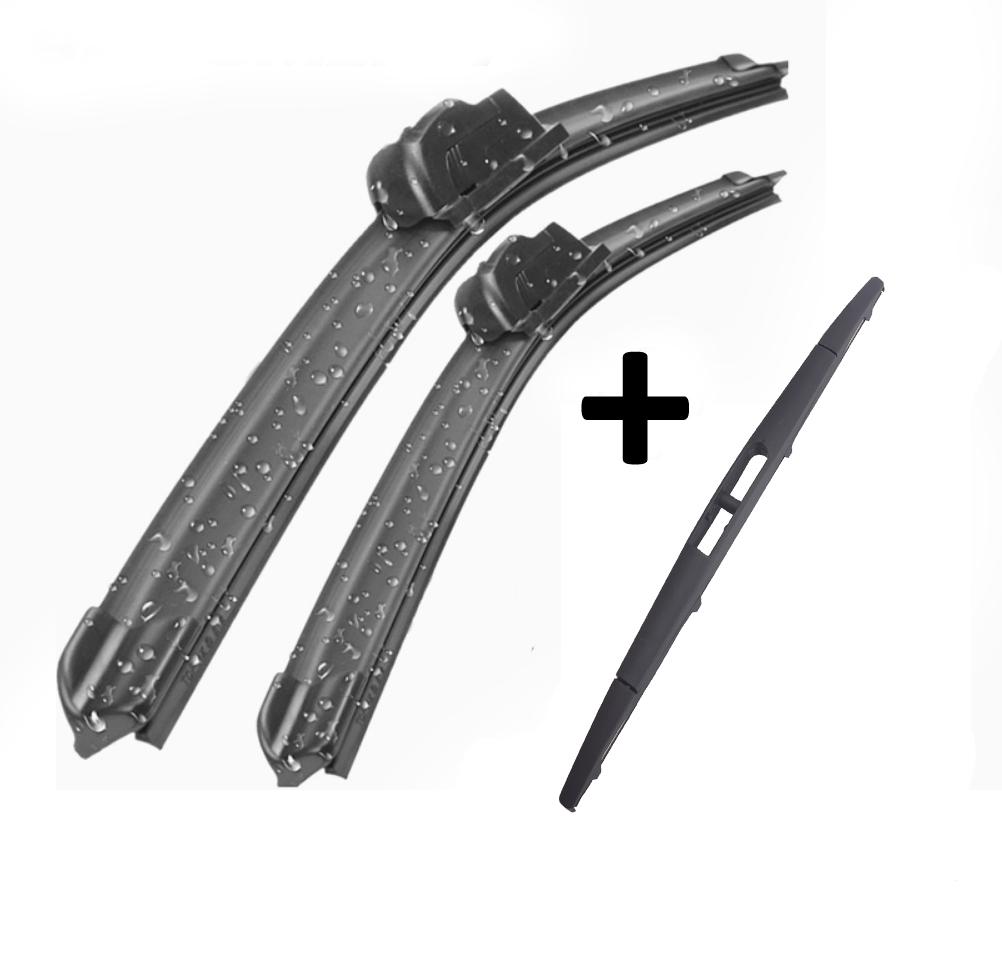 Mitsubishi Grandis Wiper Blades Aero For VAN 2004-2010 FRONT PAIR & REAR 3 xBL