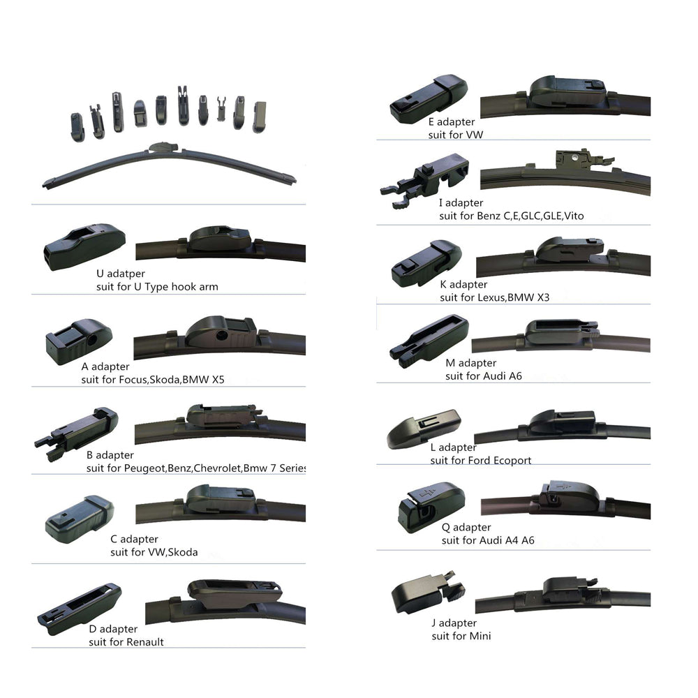 Wiper Blades Aero for Nissan Skyline V36 Coupe 2007-2014