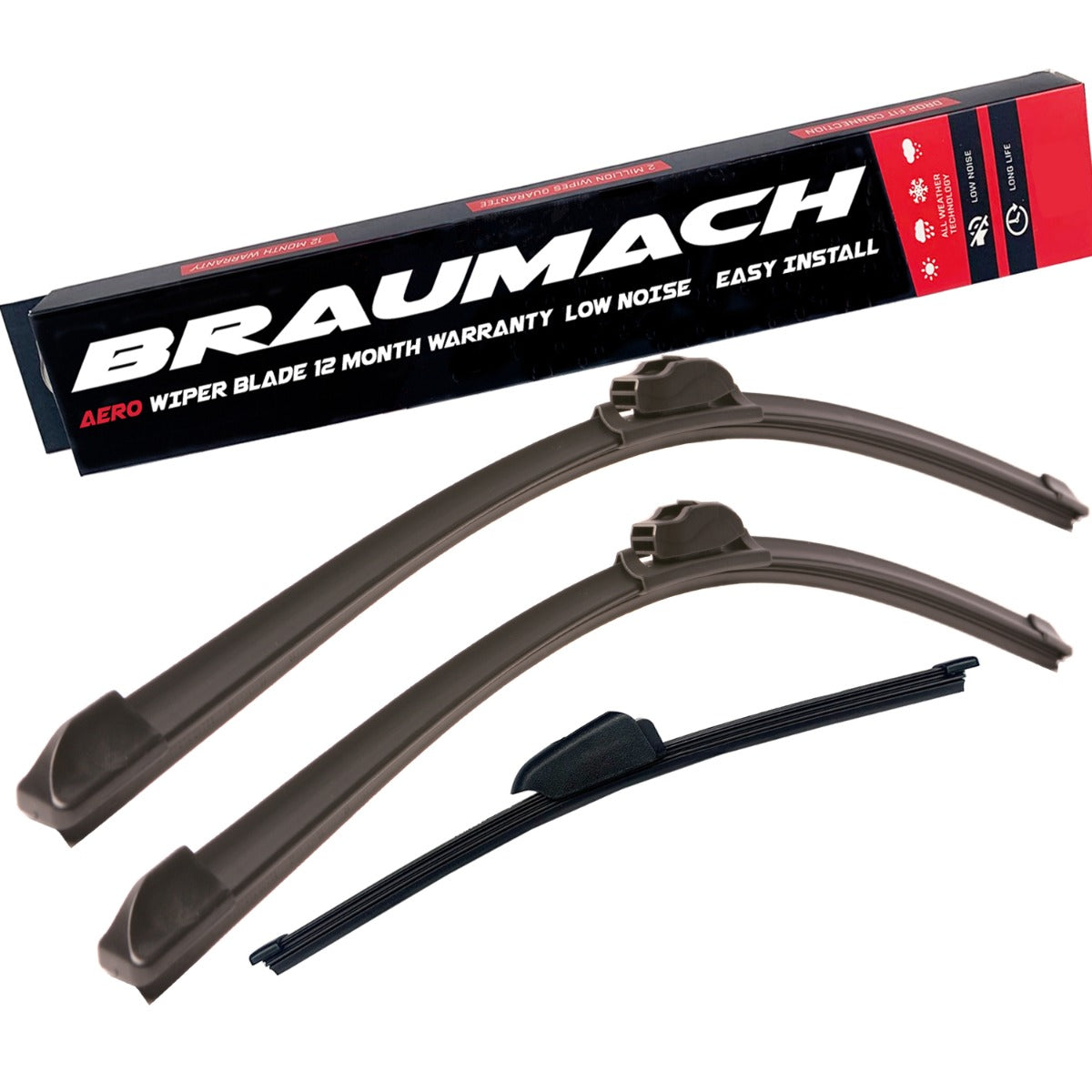 Front Rear Wiper Blades Aero for Kia Cerato YD Hatchback 2.0 GDI 2013-2018