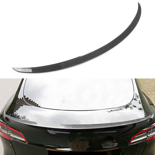 Tesla Model 3 Rear Spoiler ABS CARBON / BLACK Material Compatible With 2017-2023