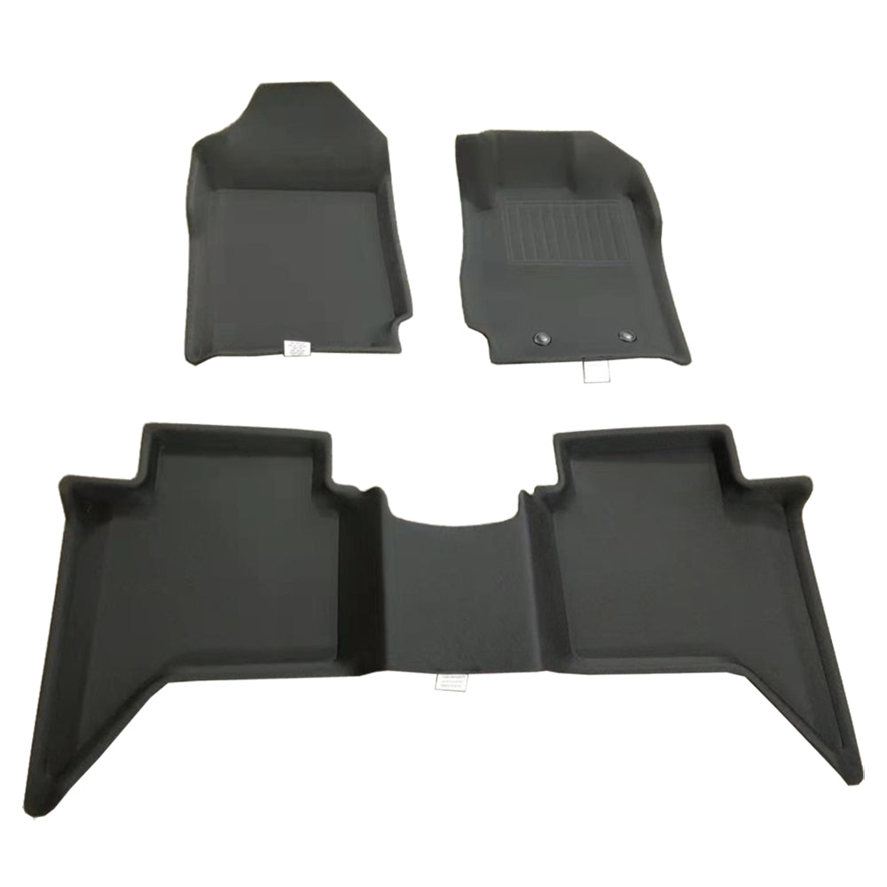 3D Floor Mats for MAZDA BT50 XPE Textured look -Front and Rear Set 2011-2023