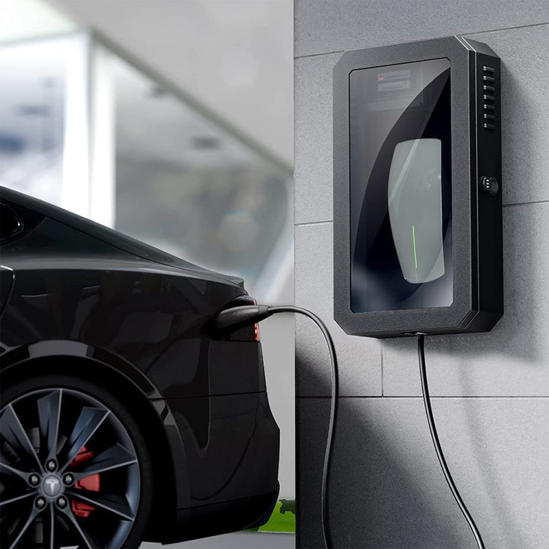 Tesla EV Car Charger Wall Box BLACK or WHITE Safety Lockable for Model Y 3 S X - 2017-2024