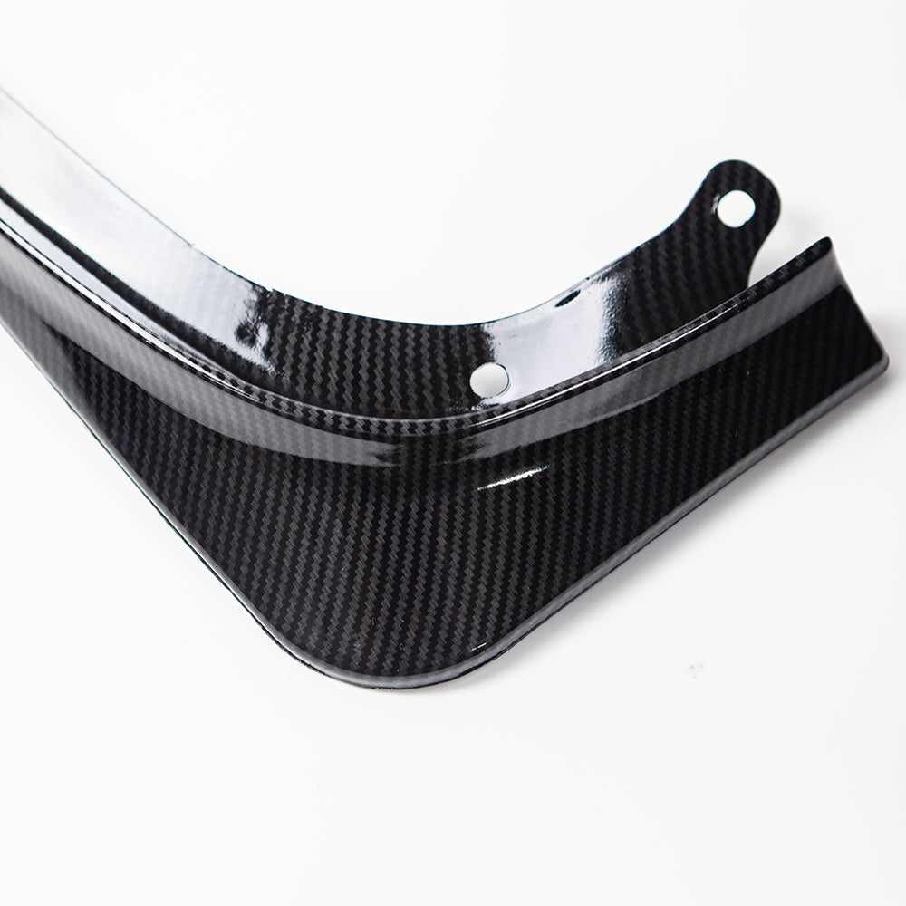 Tesla Model 3 Mud Flaps 4pcs Front Rear CARBON FIBER DESIGN 2017-2023 No Drilling Holes