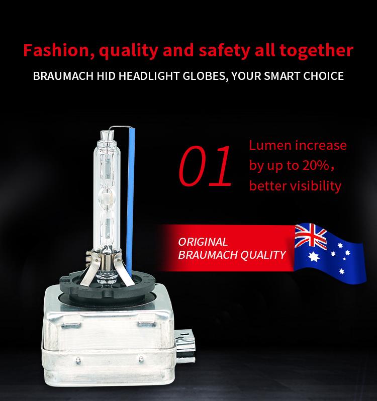 HID D3S Xenon Headlight Globes For Land Rover Range Rover Evoque D 2015-2020