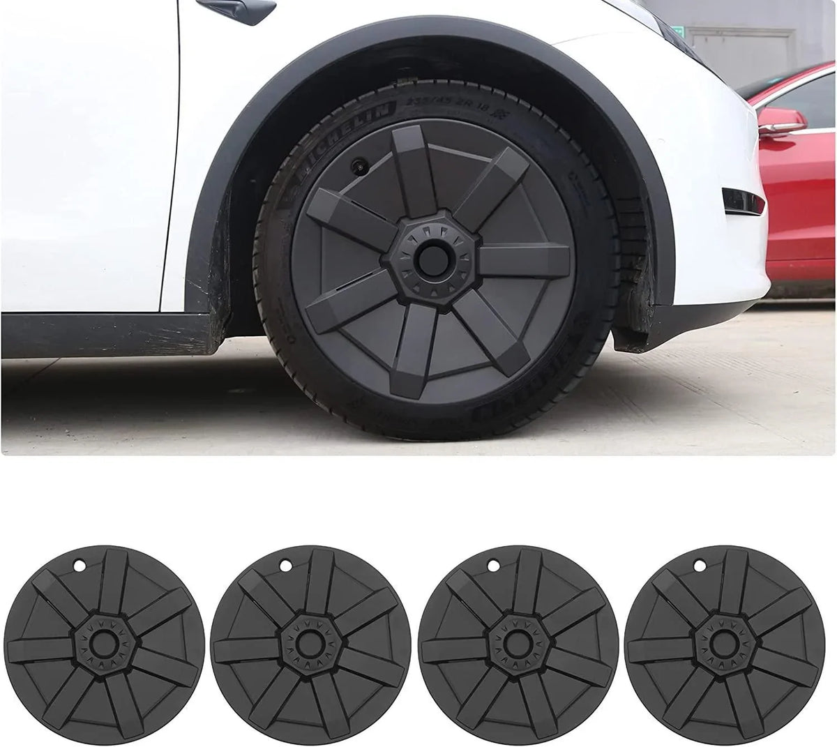 HUB CAPS  WHEEL COVERS Cybertruck Style for Tesla Model Y (4PCS) 2020-2025