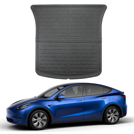 TESLA MODEL Y Boot Rear Liner Floor Mat 3D XPE Textured look  - 2020-2025