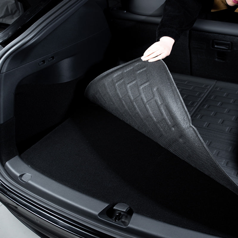 TESLA MODEL Y Boot Rear Liner Floor Mat 3D XPE Textured look  - 2020-2025