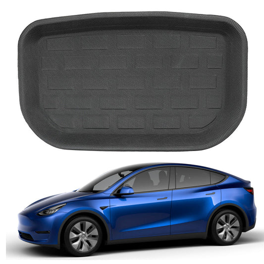 TESLA MODEL Y Boot Well Rear Liner Floor Mat 3D XPE Textured look  - 2020-2024