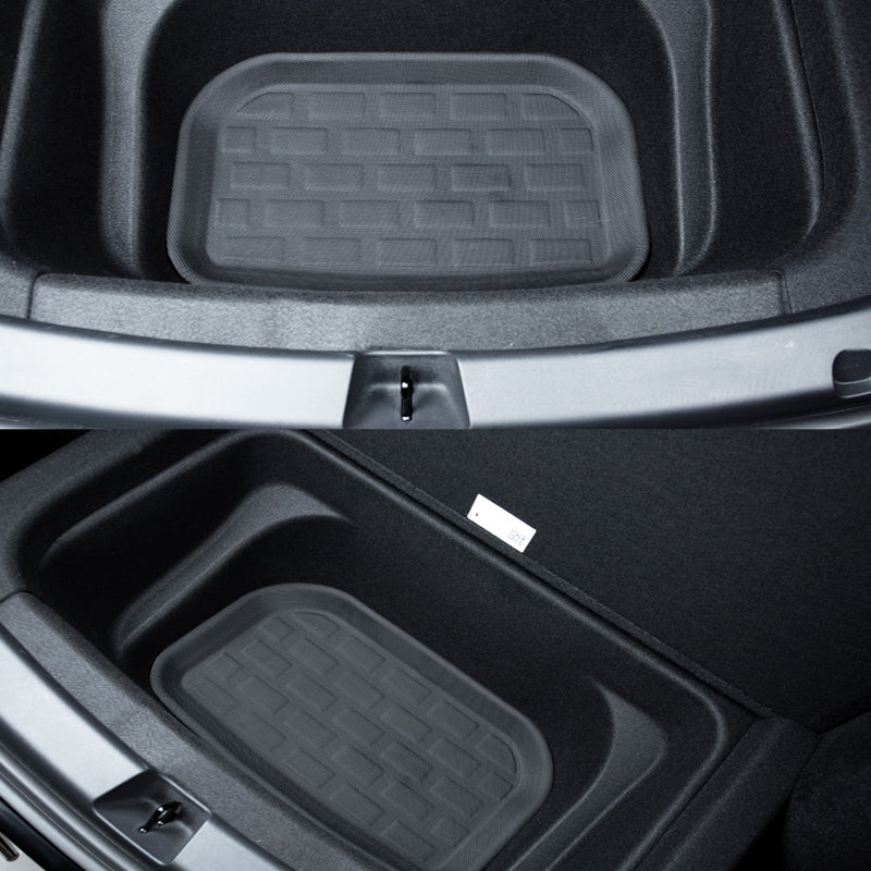 TESLA MODEL Y Boot Well Rear Liner Floor Mat 3D XPE Textured look  - 2020-2024