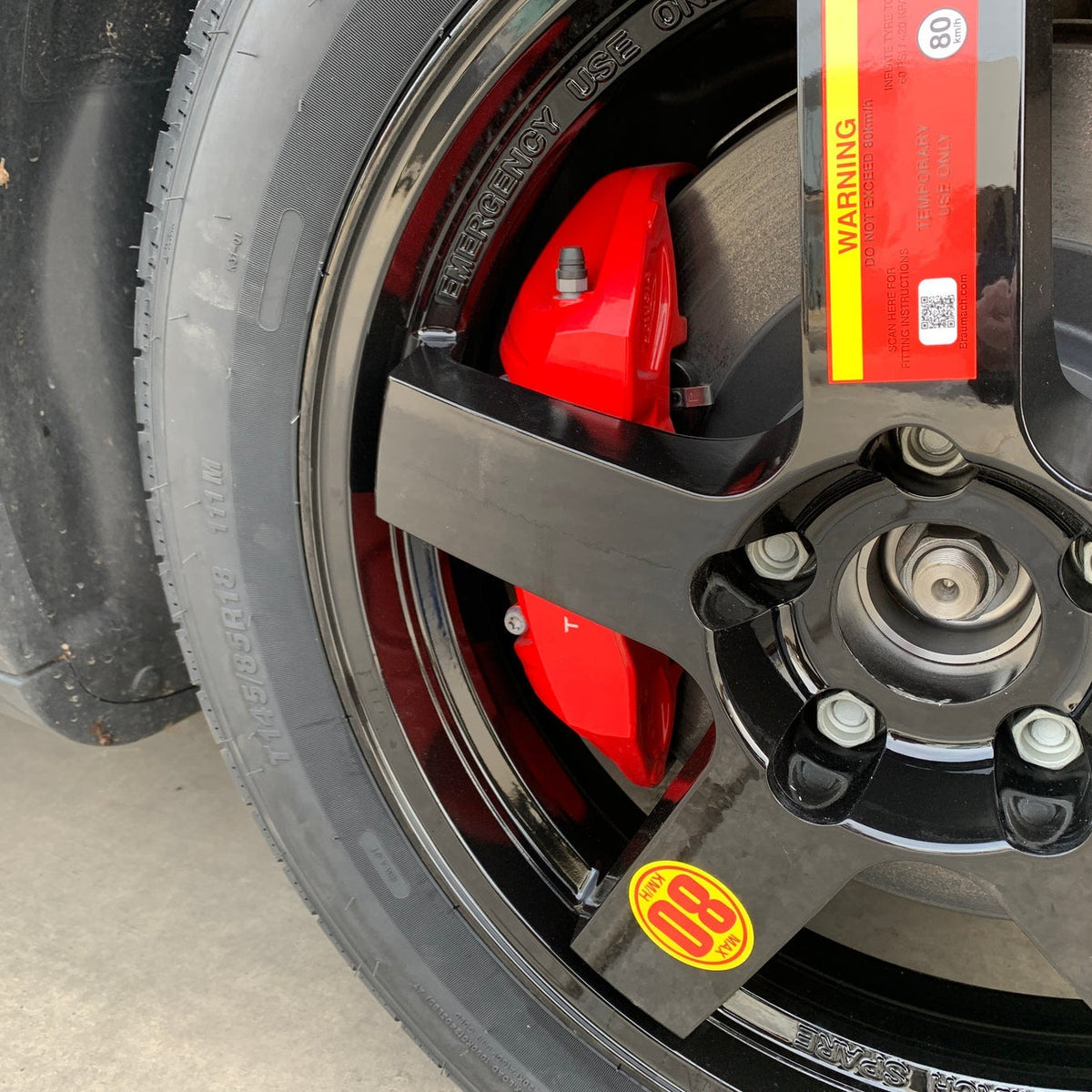 AUST DESIGN - TESLA Spare Wheel Kit Space Saver Tyre for Model Y incl JUNIPER - Correct Match Tyre Size - SR LR & Performance - 2020-2026
