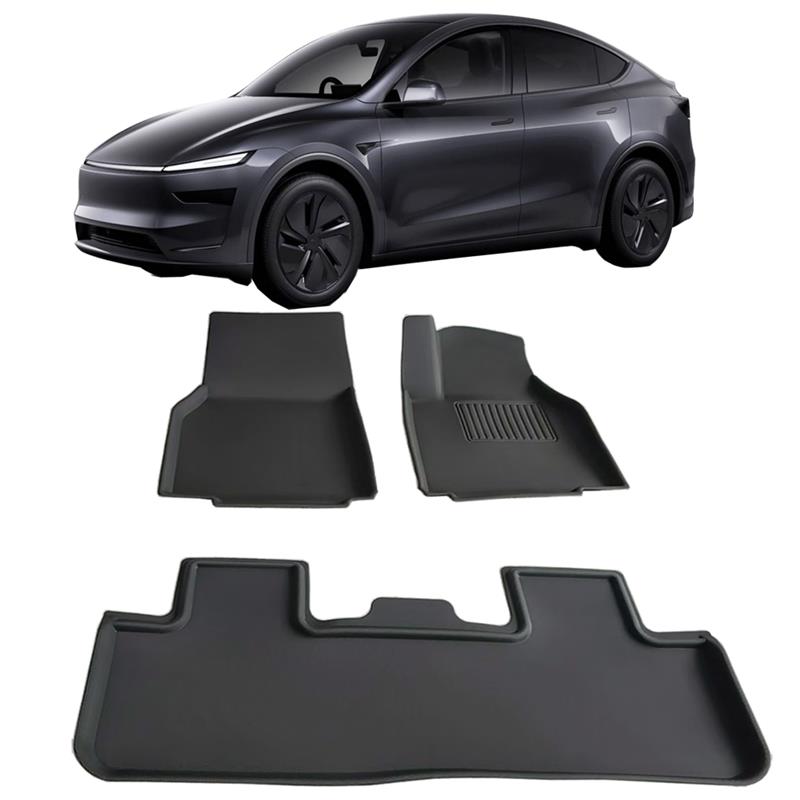 TESLA MODEL Y JUNIPER RHD Floor Mats 3D XPE Textured Waterproof Anti-Slip - Front Rear 2025-2026