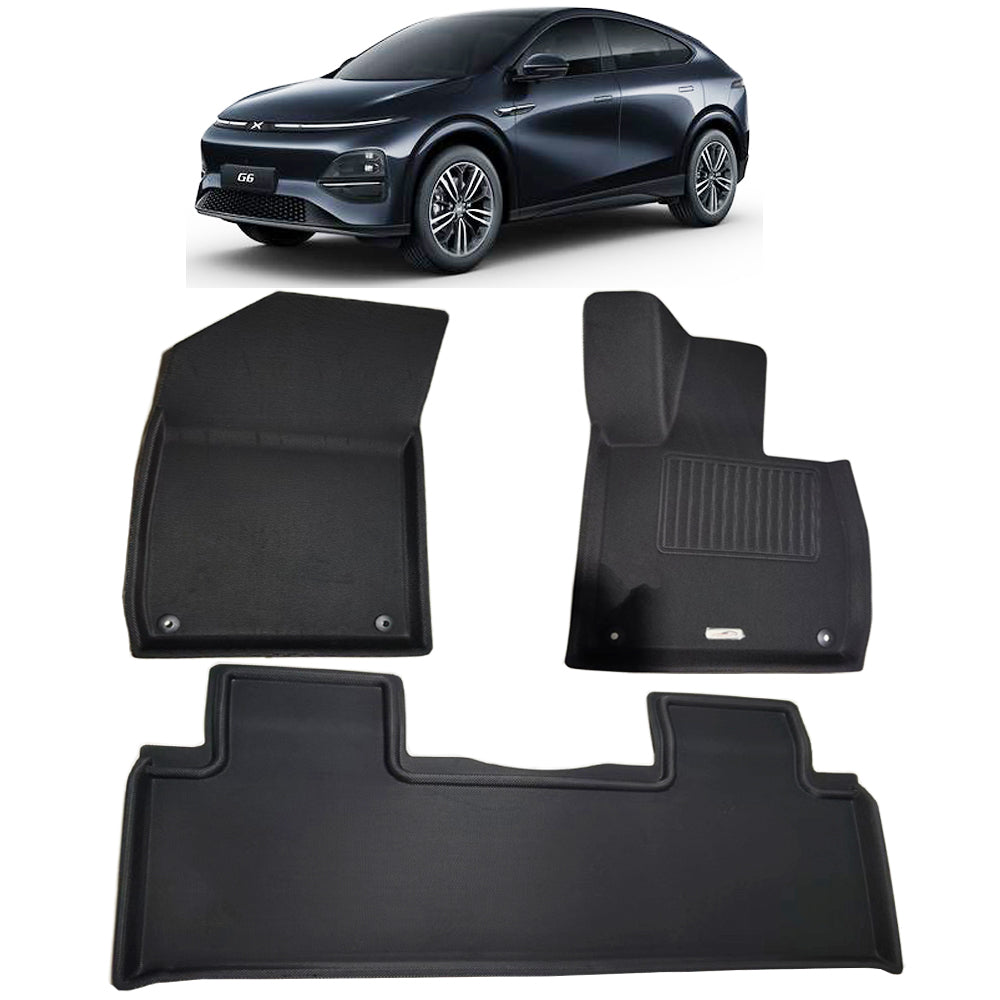 XPENG G6 RHD Floor Mats 3D XPE Textured Waterproof Anti-Slip - Front Rear 2024-2025