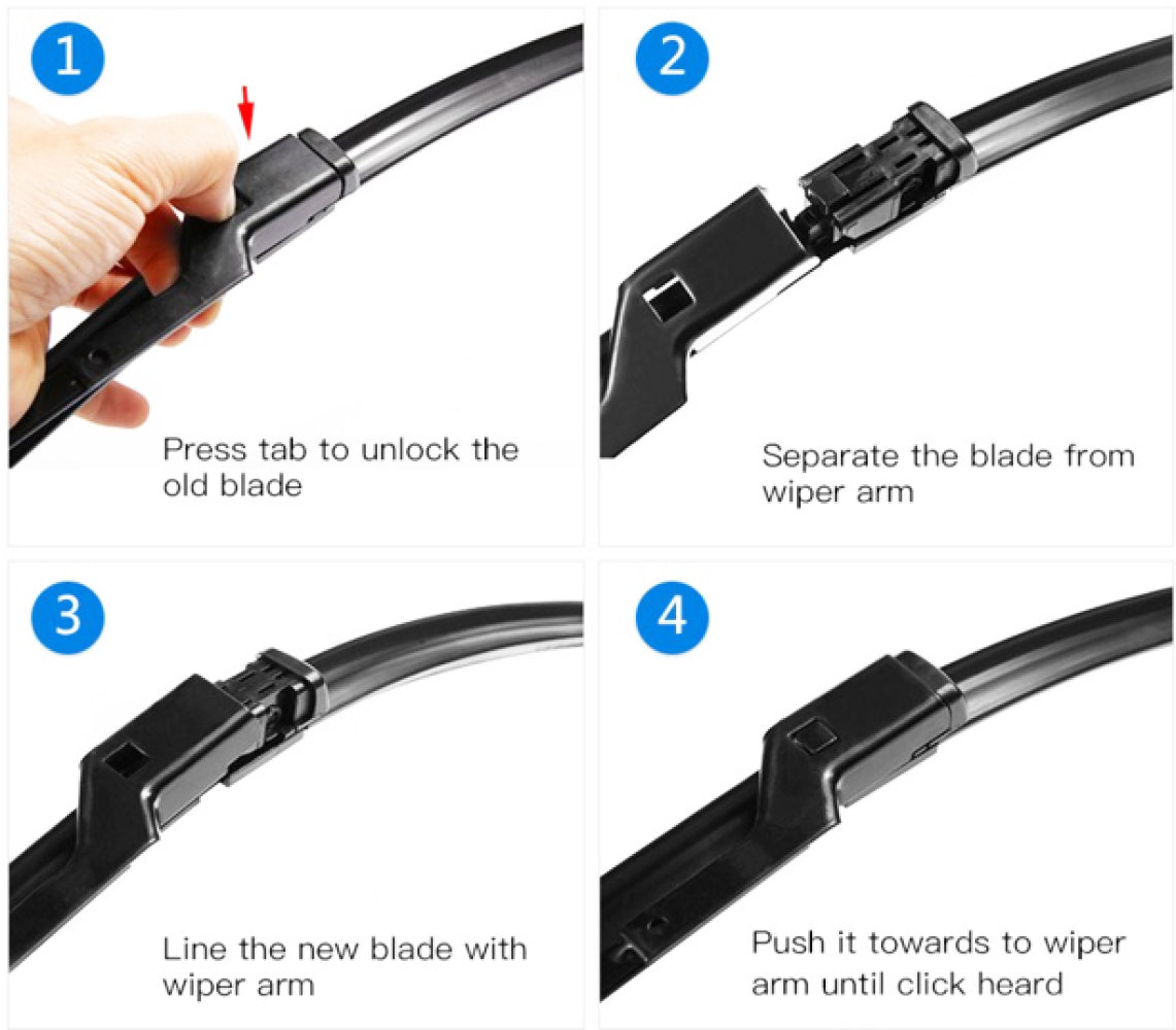 Aero Wipers Blades Front Rear VW Passat WAGON 2006 - 2011 FRONT PAIR 3 x BLADES
