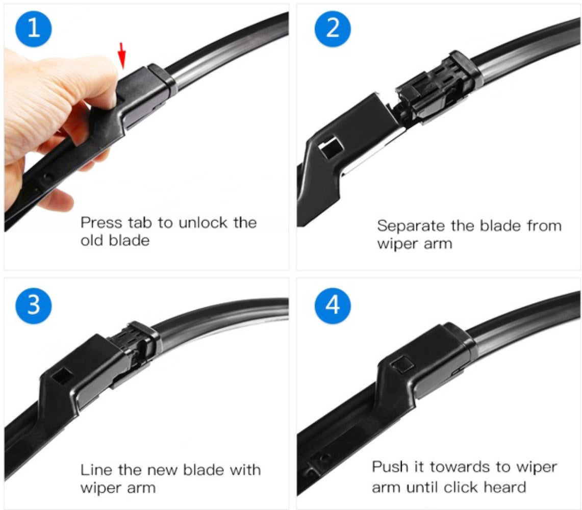 Wiper Blades Aero For Jaguar F-Pace SUV 2016-2017 FRONT PAIR & REAR