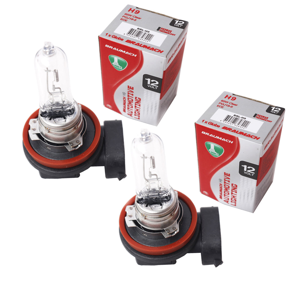 Headlight Bulbs Globes H9 x 2 for Volvo V60 Wagon D5 AWD 2010-2011