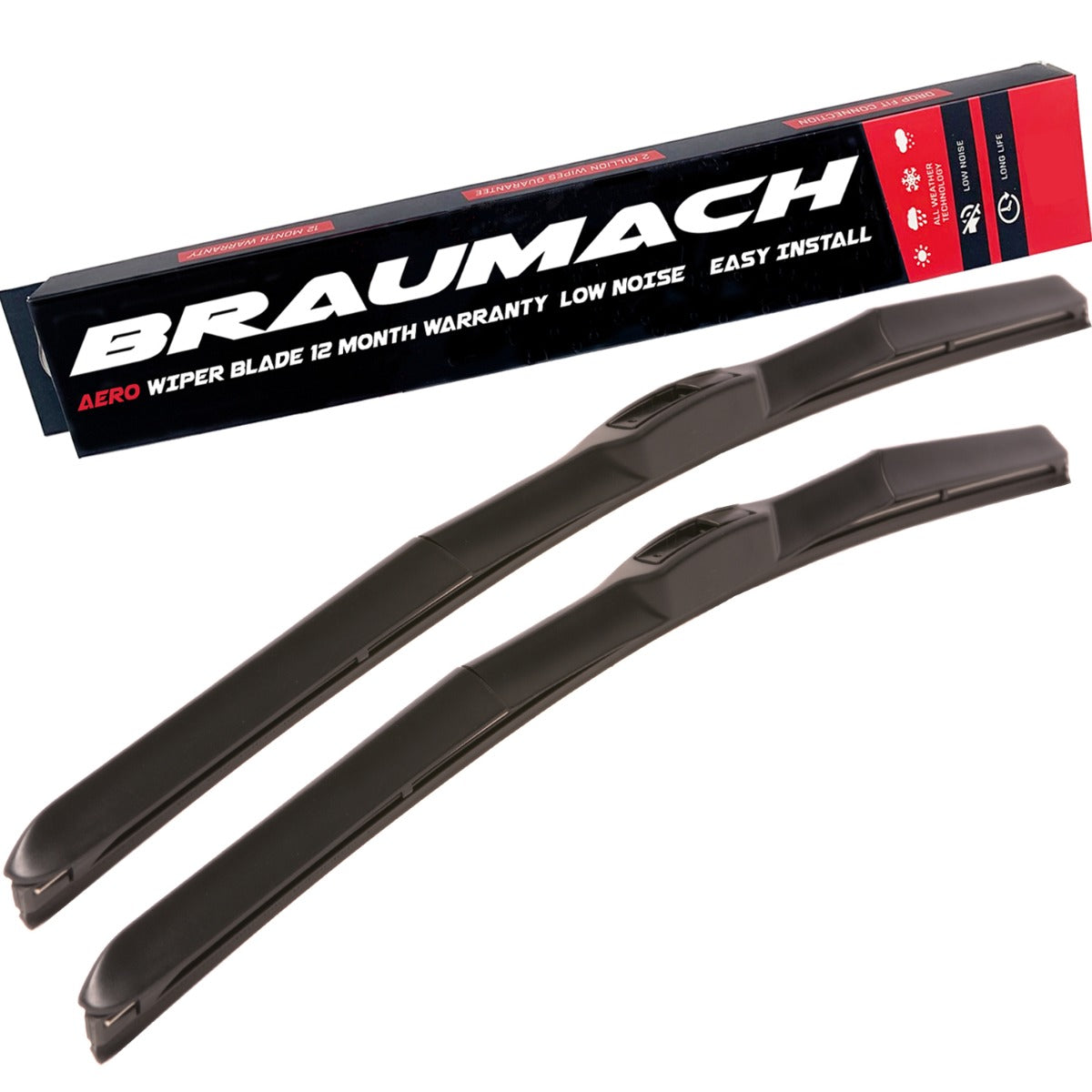 Wiper Blades Hybrid Aero Mazda 3 BL HATCH 2009-2013 FRONT PAIR