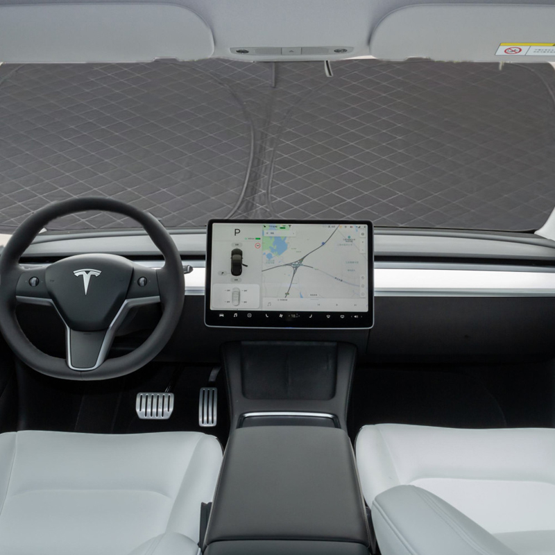 Tesla Model 3 and Model Y Windscreen Sunshade Front UV Cover - 2017-2024