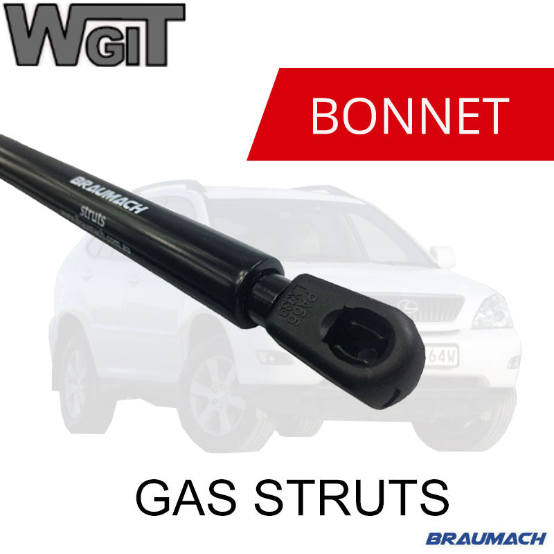 LEXUS RX330 Gas Struts Bonnet for 4-2003-1-2006 Single Strut x1 BRAUMACH