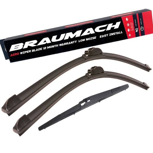 Front Rear Aero Wiper Blades For Toyota C-HR 1.2 SUV 2017-2021